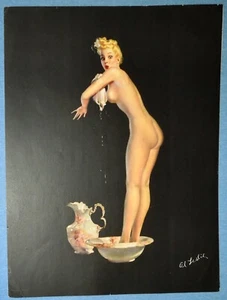 1940's Al Leslie Buell Pin Up Girl...12.5" x 16.5" Color Litho by Louis F Dow Co - Picture 1 of 8