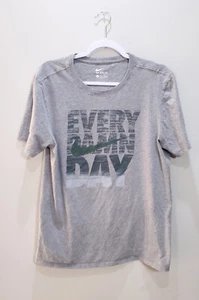 Nike Shirt Herren Large Kurzarm Grau Sport Lauf Oberteil Outdoor Sport Tee Gym - Bild 1 von 9