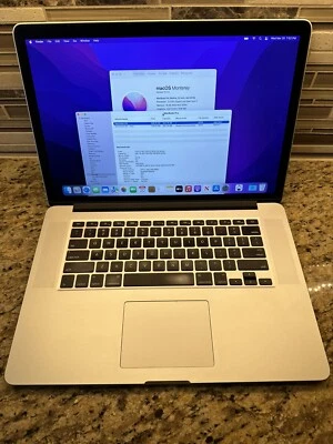 Apple Macbook Pro 15" 2015 Intel i7 2.5GHz 16GB RAM 256GB SSD  Good Condition - Image 1 of 4