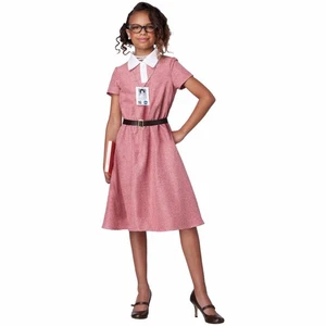 Aerospace Mathematician Johnson Famous Space Scientist Child Girls Costume - Picture 1 of 4