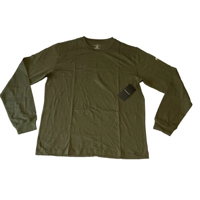 Camiseta de manga larga Fabletics The 24 7 para hombre talla L verde elástica cuello redondo Foto 1 de 4