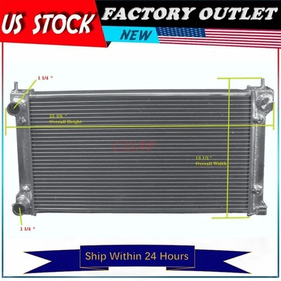 Radiador de aluminio de 2 filas apto para Volkswagen Atlantic 1984-1987 1,8 L MT. Foto 1 de 4