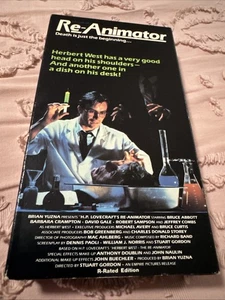 Re-Animator, VHS Tape, 1986 VESTRON Video Horror RARE, R-Rated Version - Picture 1 of 14