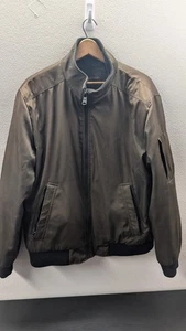 Calvin Klein Herren Fliegerjacke einfarbig Reißverschluss braun Größe L - Bild 1 von 8