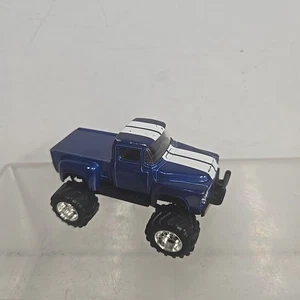 1956 Ford F-100 Pickup Just Trucks - Jada 1:64 Diecast Truck Blue White Stripes - Picture 1 of 7