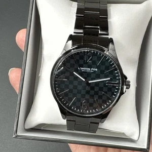 London Fog Aberdeen Link Bracelet Watch #LF017GN- NIB - Picture 1 of 12