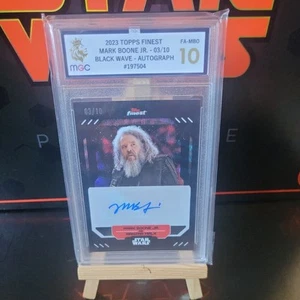  Topps Finest Star Wars Mark Boone-Jr Auto Black 3/10  MGC 10 and auto 10 - Picture 1 of 5