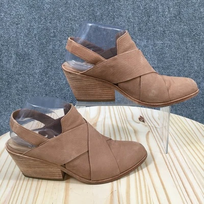 Botas Eileen Fisher para mujer 8,5 token tacones en bloque botín de cuero marrón Foto 1 de 4