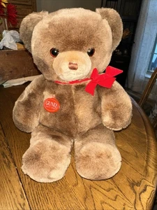 Neu mit Etikett Vintage 1983 Gund braun zarter Teddybär Stofftier Plüschtier - Bild 1 von 5