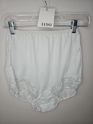复古 Greenco Maid Tricot Pillowtab 浅蓝色内裤 蕾丝细节 尺寸 7... — 第 1/4 张图片