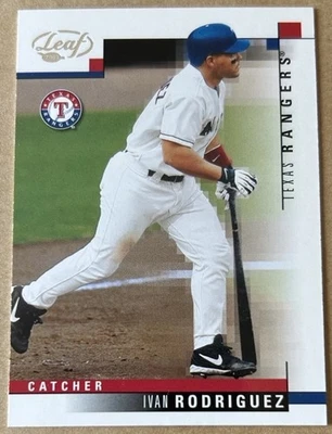 IVAN RODRIGUEZ HOF 2003 LEAF Card #112 NM-MT Condition - Image 1 of 2