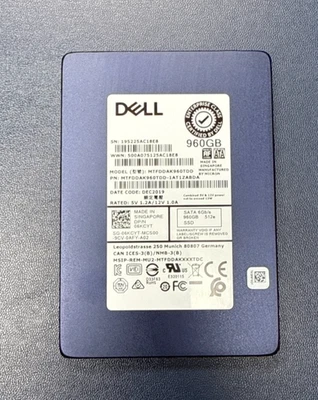 Dell Certified Micron 960GB 2.5" SATA SSD MTFDDAK960TDD P/N 06KCYT - Image 1 of 2