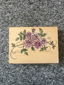 Roses Rubber Stamp - Picture 1 of 6