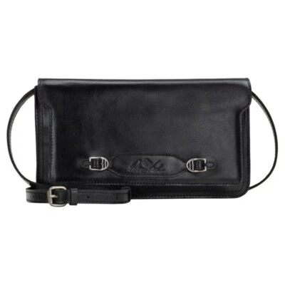 Bandolera #Patricia Nash Monta de cuero envejecido vintage - negra Foto 1 de 2