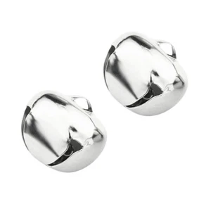 2x Large 25mm Stainless Steel Jingle Bells Pet Dog Cat Collar Bells Crafts - Picture 1 of 6