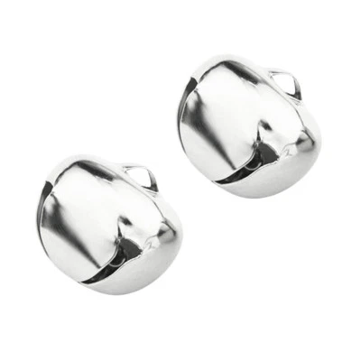2x Large 25mm Stainless Steel Jingle Bells Pet Dog Cat Collar Bells Crafts - image 1 of 4