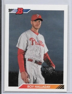 2010 Roy Halladay Baseball Bowman Throwbacks Card #BT73 Philadelphia Phillies - Imagen 1 de 2
