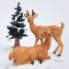 Lemax 1999 Stag And Doe Holidays & Seasons #92298 Woodland Tree Retired