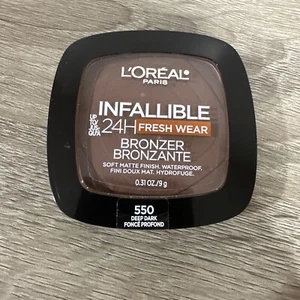 Loreal Paris Infallible 24H Fresh Wear Bronzer # 550 Deep Dark ~ Nuovo - Foto 1 di 2