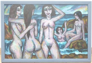 BERUTSCHA Gurami Hagemann Akt 1945-2013 53x80cm Sammlerstück! - Foto 1 di 15
