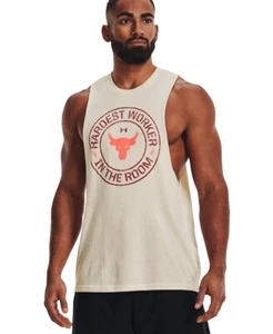 Neu mit Etikett Large Under Armour Project Rock harster Worker ärmelloses T-Shirt für Herren 1370492 - Bild 1 von 4