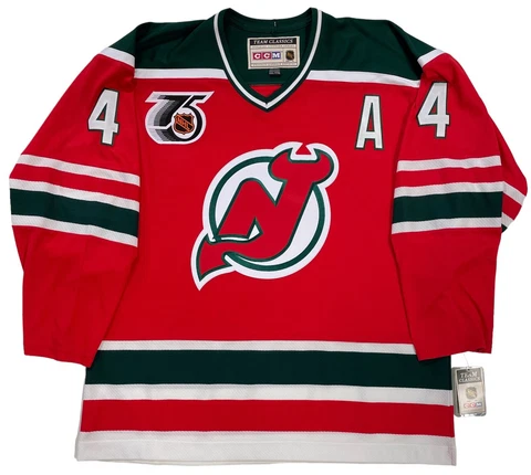 SCOTT STEVENS NEW JERSEY DEVILS CCM VINTAGE JERSEY NHL 75th ANNIVERSARY SIZE XXL Cover