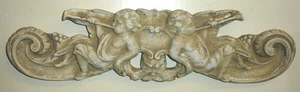 Vintage sandstone angels with trumpets 24" - Picture 1 of 6