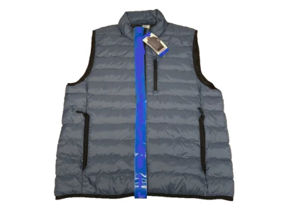 32 Degrees Heat Vest Mens Packable Quilted Puffer Full Zip Pockets(BLUE,SMALL) - Image 1 of 3