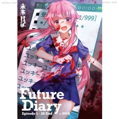  DVD Anime The Future Diary /Mirai Nikki Series (1-26 End+OVA) English All Regio - Image 1 of 4