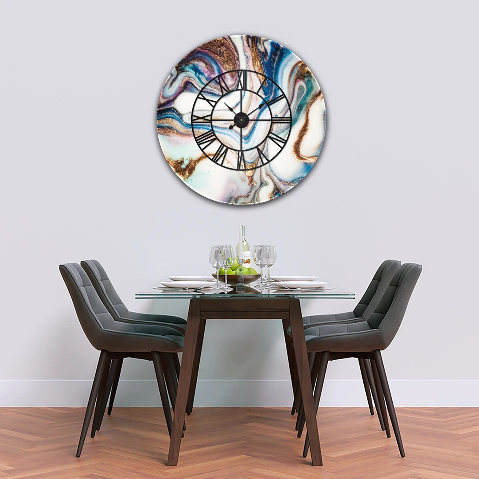 Premier Range Glass Wall Clock With Skeleton Frame in "Various Designs" - Image 1 of 1