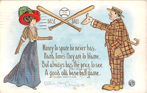 1908 Baseball Comic post card - Picture 1 of 2