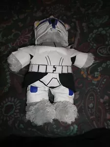 Star Wars Build A Bear Blue Bear mit Captain Fuzz Outfit Clone Trooper 2010 - Bild 1 von 7