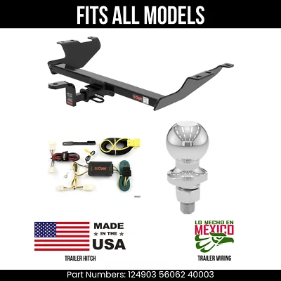 Enganche de remolque Scion xB 08-10 cableado de 4 pines bola de 2" se adapta a todas las curtas 3,5 k 1,25" Foto 1 de 4