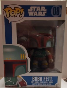 Funko POP! Star Wars #08 BOBA FETT - Blue Box Small Font NIB - Picture 1 of 4