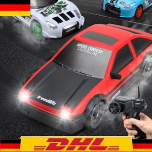 Coche de radiocontrol LED Drift de alta velocidad escala 1:24 2,4 GHz 4x4 control remoto 15 minutos de ejecución - Imagen 1 de 10
