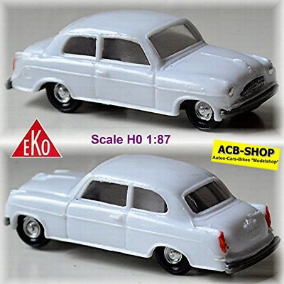 Borgward Hansa 1800 Isabella Limousine 1952-54 Bianco 1:87 EKO 2109 - Immagine 1 di 4