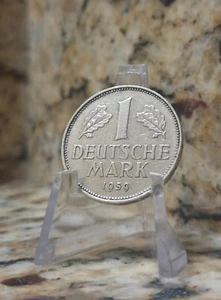 1959-J West German ๐ฉ๐ช 1 Mark Coin - Picture 1 of 2
