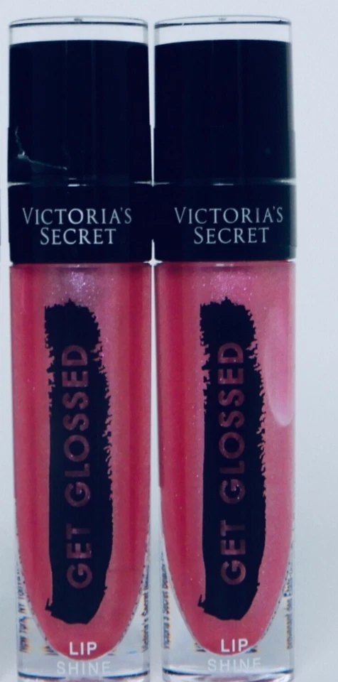 Victoria's Secret Get Glossed Lip Shine Gloss Pink Set of 2 Cosmetics Makeup