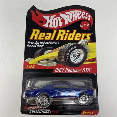 Pontiac GTO 3084/11000 1967 Hot Wheels Redline Club Series 4 Real Riders 3 de 6 Foto 1 de 4