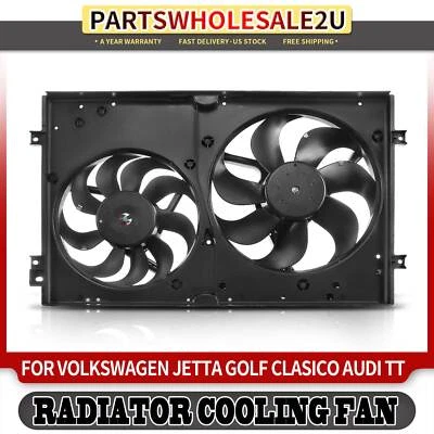 Cooling Fan Assembly for Audi TT Quattro VW Jetta Golf Audi TT Quattro w/ Motor - Image 1 of 4