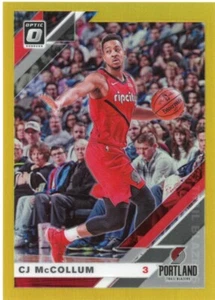 2019-20 Donruss Optic #17 CJ McCollum Gold #/10 - Picture 1 of 2