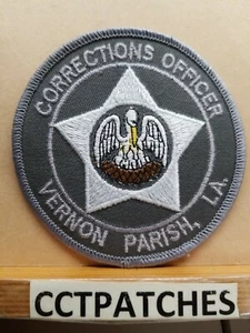 VERNON PARISH, LOUISIANA KORREKTUROFFIZIER (POLIZEI) GRAUER SCHULTERAUFNÄHER LA - Bild 1 von 2