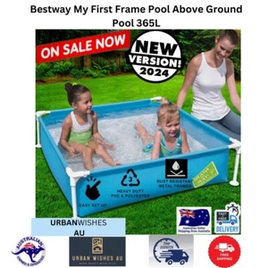 Kids Wading Pool Bestway Metal Frame Water Kiddie Infant Splash Pools FREE POST - Picture 1 of 7