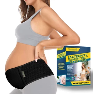 Pregnancy Belly Band Maternity Belt Back Support Abdominal Binder Back Brace - Picture 1 of 12