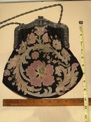 Antiguo monedero de tapiz holandés. **GRANDE** Foto 1 de 4