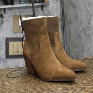 Universal Thread Womens Kinley Ankle Boots 88225773 Cognac Brown 8M - Picture 1 of 9