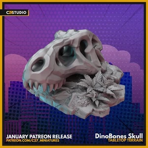 Dino Skull | Terrain | C27 Studio | Terrain | C27 Studio - Picture 1 of 3