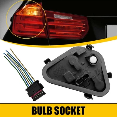 Fits For BMW 320i 328i 335i Tail Light Lamp Rear Panel Left Side Bulb Socket - Image 1 of 4