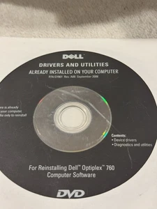 Dell Reinstalling Dell Optiplex 760 Computer Software - Picture 1 of 1