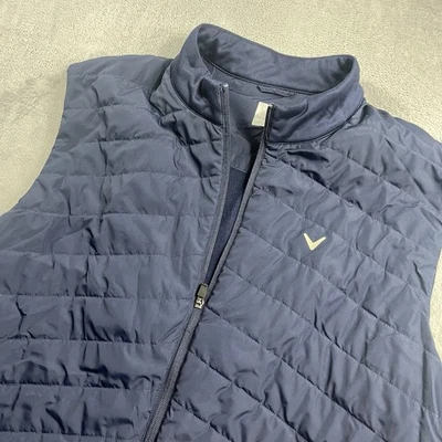 Chaleco acolchado Callaway para hombre talla 3XLT golf cremallera completa chaqueta sin mangas azul Foto 1 de 4